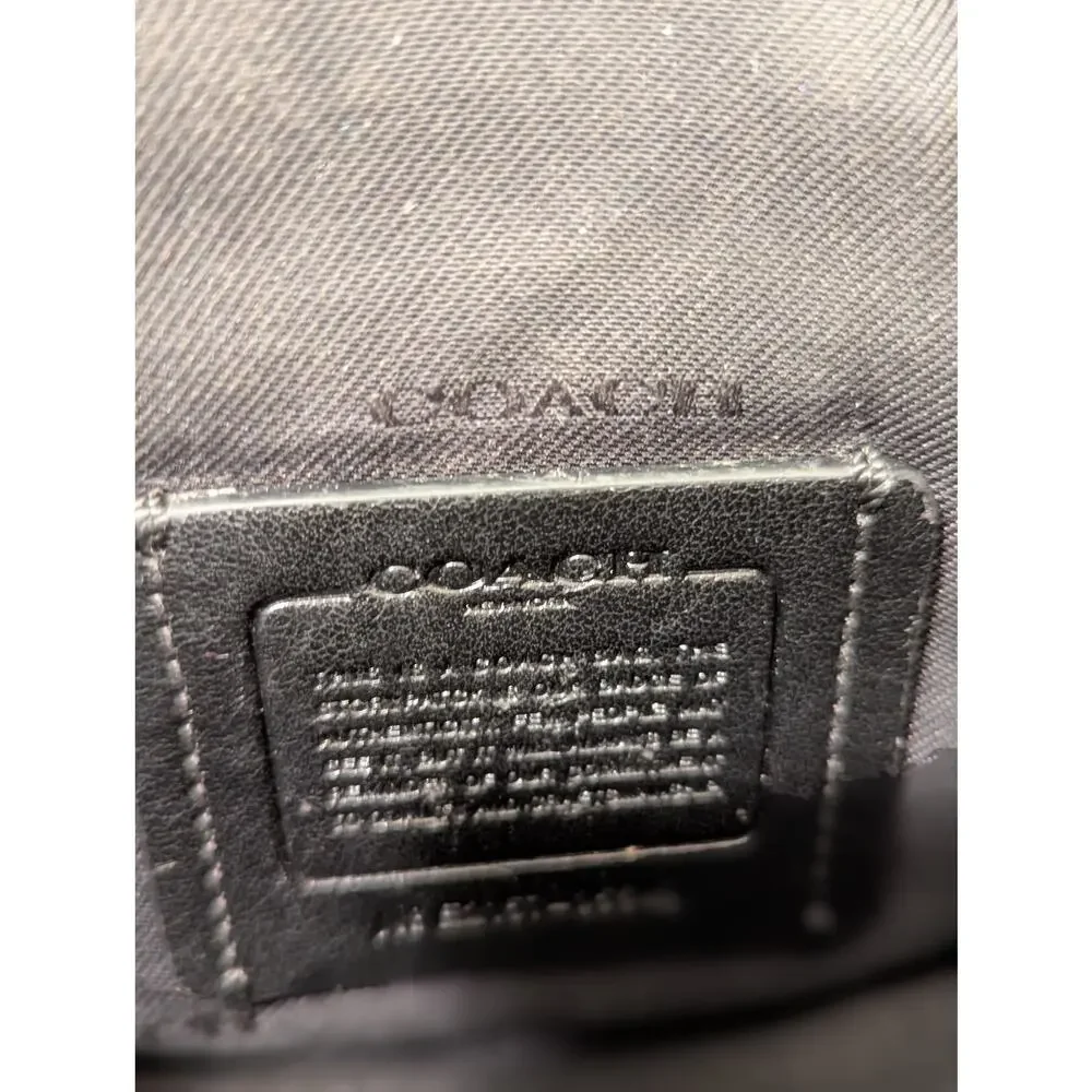 Coach Womens Vintage Leather Crossbody Black Handbag - Picture 7 of 16